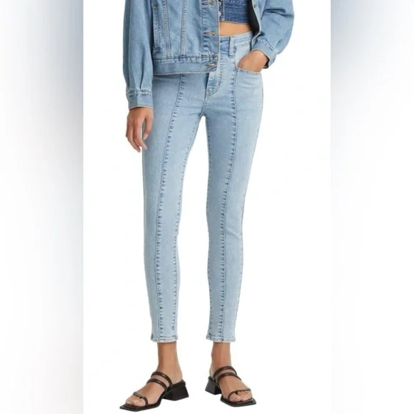 Levi’s 721 High Rise Skinny Medium Indigo Stonewash - Picture 1 of 8